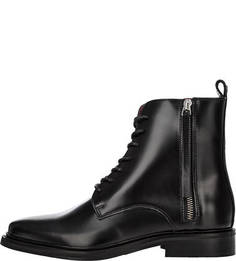 Ботинки из гладкой кожи с острым мыском Trussardi Jeans