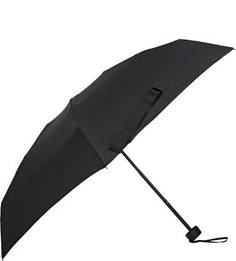 Компактный механический зонт черного цвета Goroshek