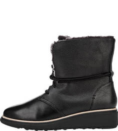 Утепленные ботинки на танкетке Sharon Pearl Clarks