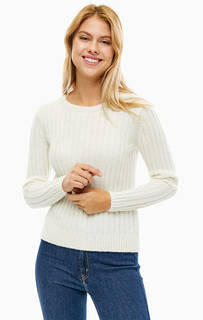 Свитер молочного цвета с круглым вырезом Calvin Klein