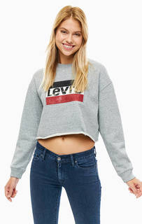 Свитшот оверсайз с отделкой пайетками Levis