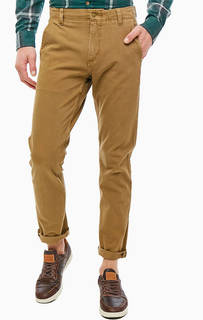 Коричневые брюки чиносы из хлопка Dockers