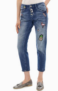Укороченные джинсы с нашивками Rich&;Royal