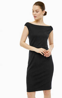 Черное платье средней длины Cinque
