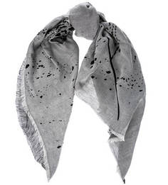 Серый платок с высоким содержанием льна Calvin Klein