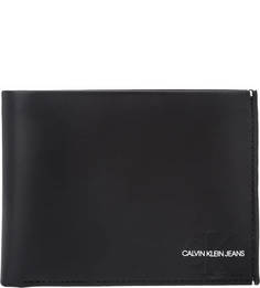 Портмоне черного цвета из гладкой кожи Calvin Klein