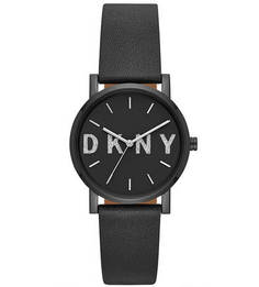 Влагоустойчивые часы черного цвета Dkny