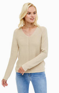 Хлопковый джемпер бежевого цвета Marc Opolo