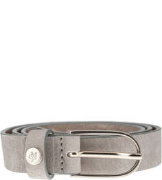 Серый ремень из натуральной кожи Marc Opolo