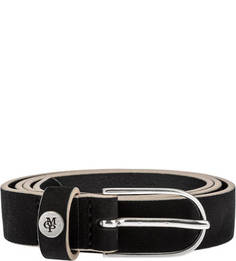 Черный ремень из натуральной кожи Marc Opolo