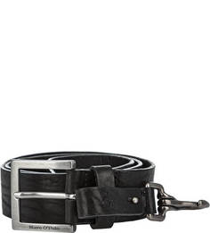 Широкий кожаный ремень с дополнительным карабином Marc Opolo