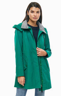 Зеленая парка со съемным капюшоном Marc Opolo