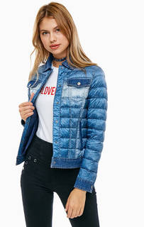 Легкий стеганый пуховик на кнопках Guess