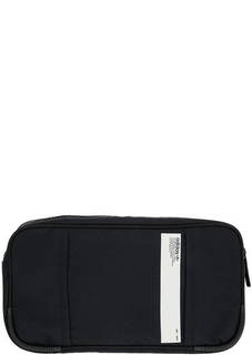 Текстильная поясная сумка черного цвета Adidas