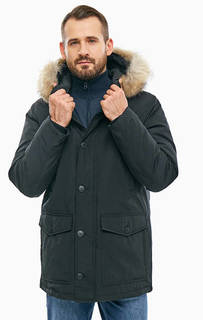 Удлиненный пуховик черного цвета Bomboogie