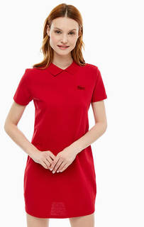 Короткое платье из хлопка Lacoste