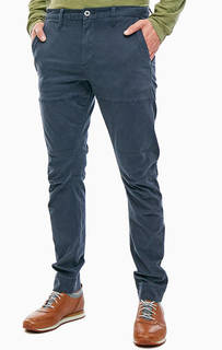 Синие брюки из хлопка с карманами S.Oliver