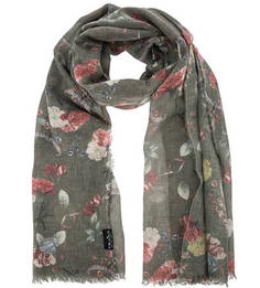 Полушерстяной палантин с цветочным принтом Fraas