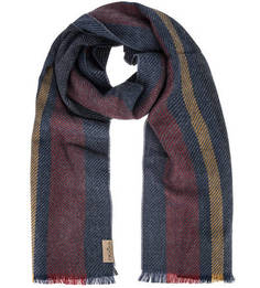 Широкий шарф синего цвета Fraas