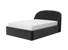 Кровать с большим изголовьем palms (myfurnish) черный 176x102x232 см.