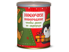 Носочки новогодние чтобы лапки не мёрзли Canned Socks В ассортименте 416840