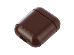 Аксессуар Чехол Gurdini Premium Leather для Airpods Dark Brown 906877