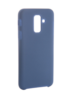 Аксессуар Чехол для Samsung Galaxy A6+\J8 2018 CaseGuru Soft-Touch 0.5mm Blue Cobalt 103335