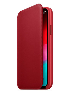 Аксессуар Чехол APPLE iPhone XS Leather Folio Product Red MRWX2ZM/A