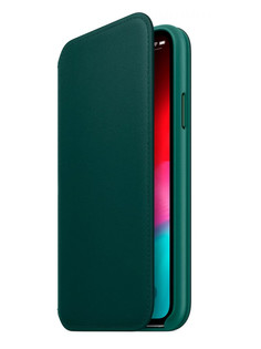 Аксессуар Чехол APPLE iPhone XS Leather Folio Forest Green MRWY2ZM/A