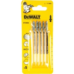 Пилки для лобзика по дереву (76 мм; шаг зубьев 2 мм) 5 шт. dewalt dt 2050