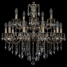 Подвесная люстра 1722/10+5/250/B/GB Bohemia Ivele Crystal