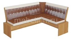 Диван Кантри Т1 исп.1 ольха/коричневый Мебель Трия