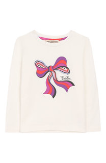 Хлопковый лонгслив с принтом Emilio Pucci