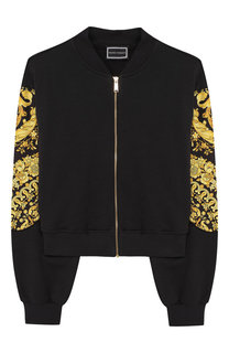 Хлопковый кардиган на молнии Young Versace