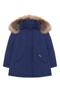 Парка с меховой отделкой на капюшоне Woolrich