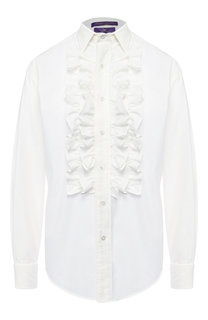 Однотонная хлопковая блуза Ralph Lauren
