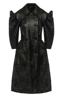 Двубортное пальто с поясом Simone Rocha
