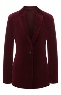 Приталенный хлопковый жакет Theory