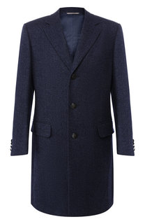 Однобортное пальто из шерсти Canali