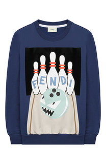 Хлопковый свитшот с принтом Fendi