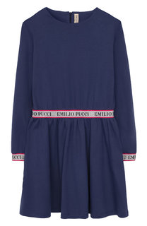 Хлопковое платье с эластичными вставками Emilio Pucci