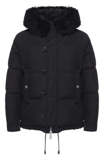 Пуховая куртка на молнии с капюшоном Dsquared2