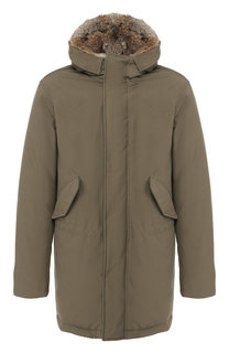 Пуховая парка на молнии с капюшоном Lempelius