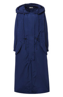 Однотонный плащ свободного кроя с капюшоном Dries Van Noten