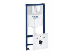 Система инсталляции для унитаза GROHE Rapid SL с панелью смыва Skate Air (3 режима), комплект 4-в-1 (1,13 м) (38750001)