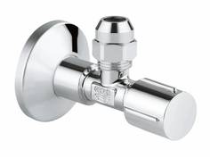 Угловой вентиль GROHE 1/2″-3/8″ для подключения смесителей, хром (22037000)