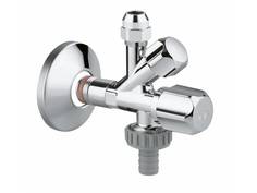 Угловой вентиль GROHE комбинированный 1/2″-3/8″ для подключения смесителей, хром (22036000)