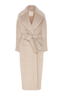 Шерстяное пальто с поясом Max Mara