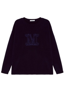 Синий свитшот с принтом Max Mara