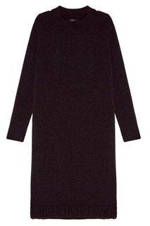 Серое платье миди Max Mara